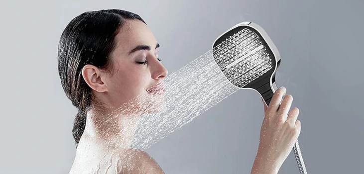 Loft Home Essentials Showerhead lady taking shower